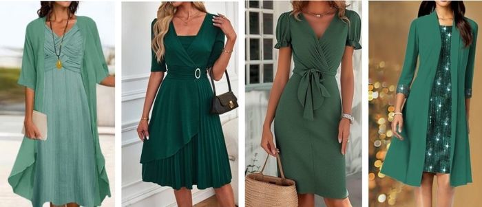 What to wear with a green dress inspiration ideas