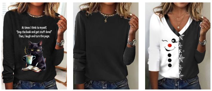 Women's Black Tops JustFashionNow